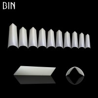 BIN 500pcs/bag Artificial Nails French False Half Nail Art Tips Acrylic UV Gel Natural