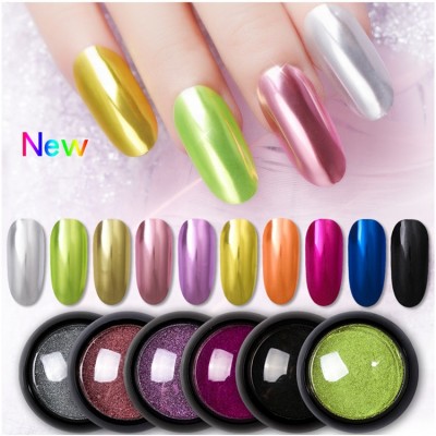 2ml/Jar Super Shine Luxury Nail Art Glitters Mirror Titanium Powder Nail  Platinum Mirror Master Chrome